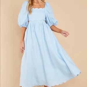 Endless Romance Blue MIDI Dress